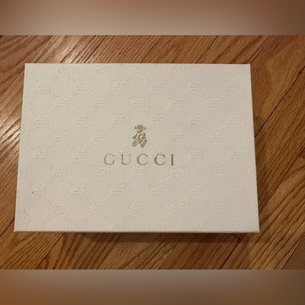 Gucci Toddler Saddle Shoe - White Leather size 24 European